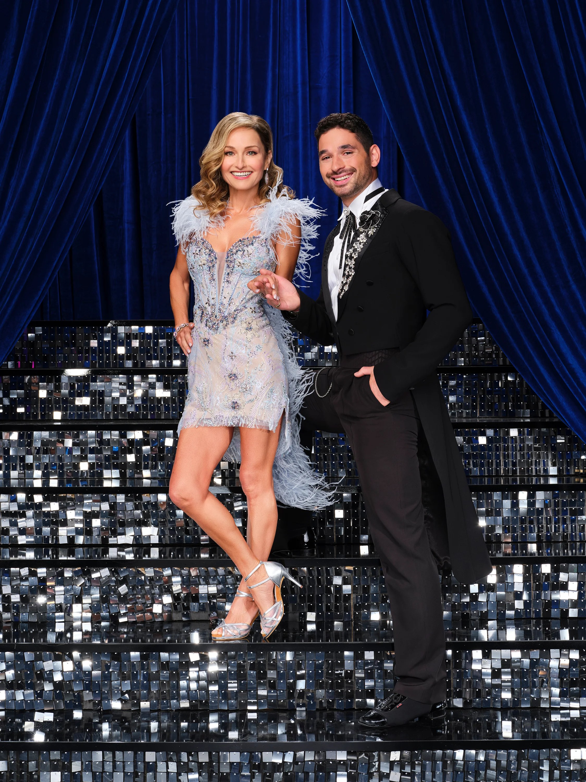 Giada De Laurentiis and professional partner Alan Bersten in their Season 35 cast portrait